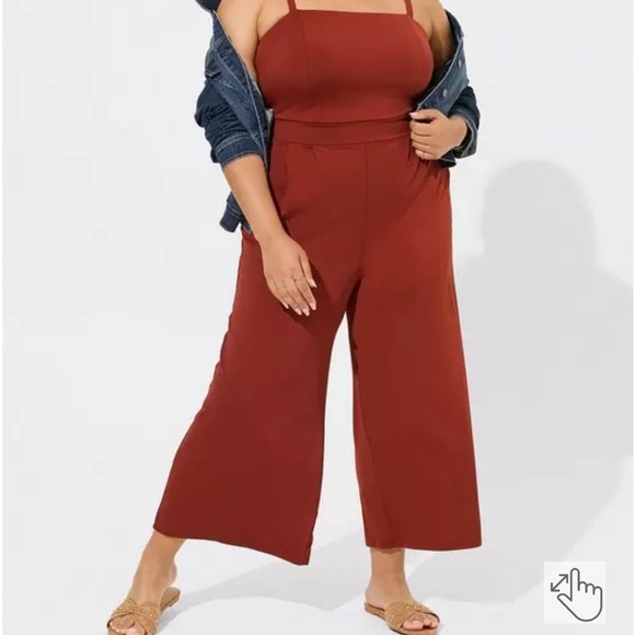 Torrid Terracotta Jumpsuit - Picture 2 of 7